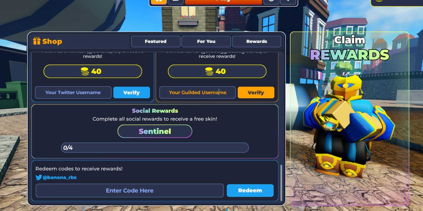 Battlegrounds FPS the codes tab
