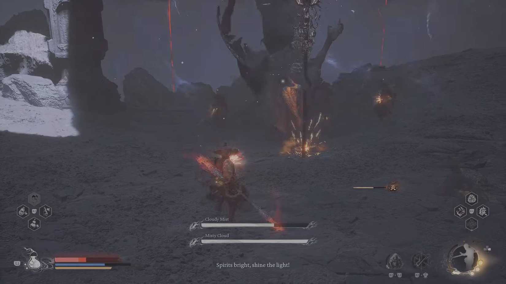 Black Myth Wukong_Cloudy Mist and Misty Cloud_Flashbang