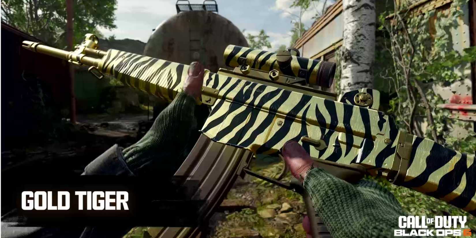 Black Ops 6 Gold Tiger Warzone Camo