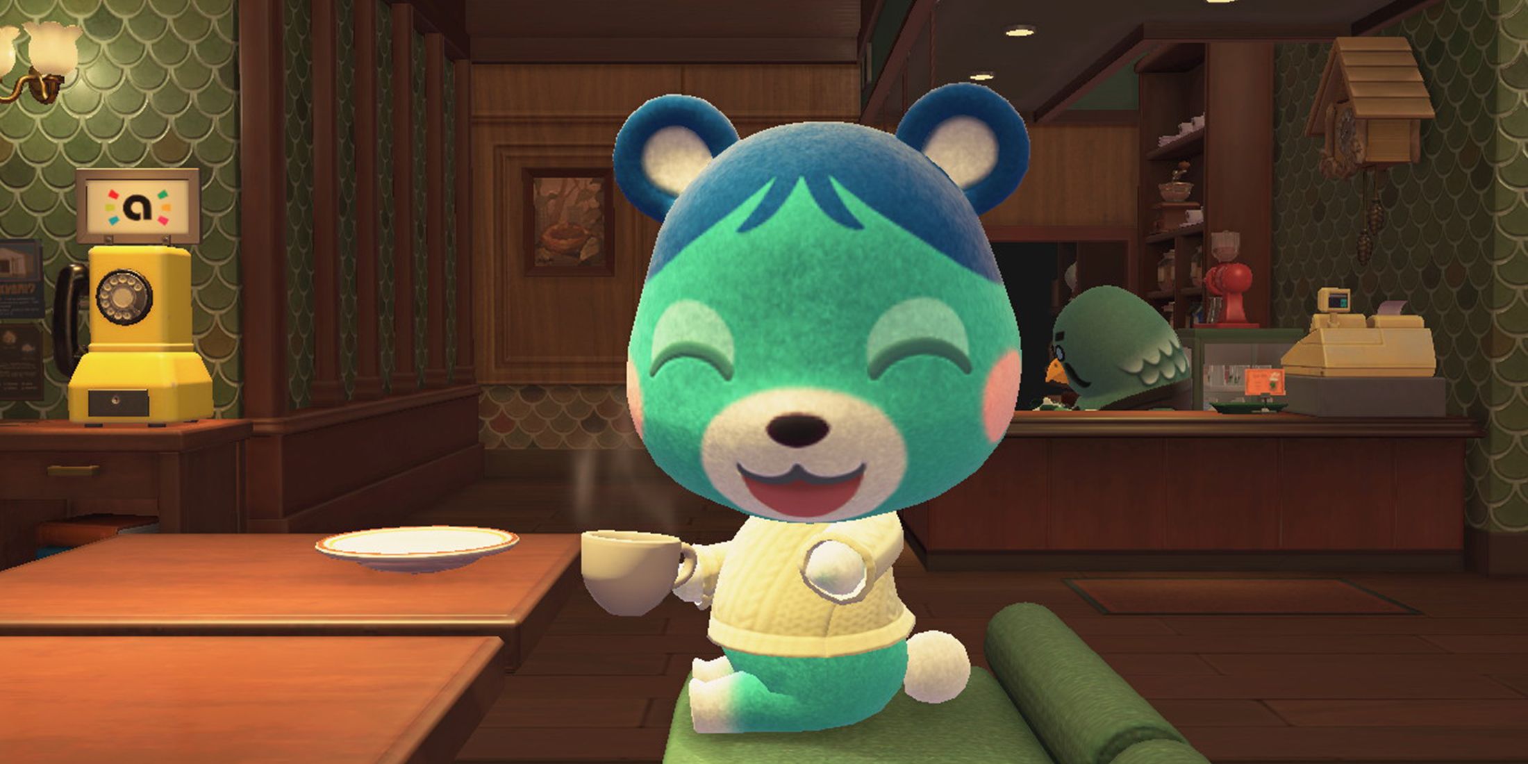 bluebear-having-coffee-animal-crossing