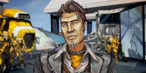 Handsome Jack smiling charismatically at the camera