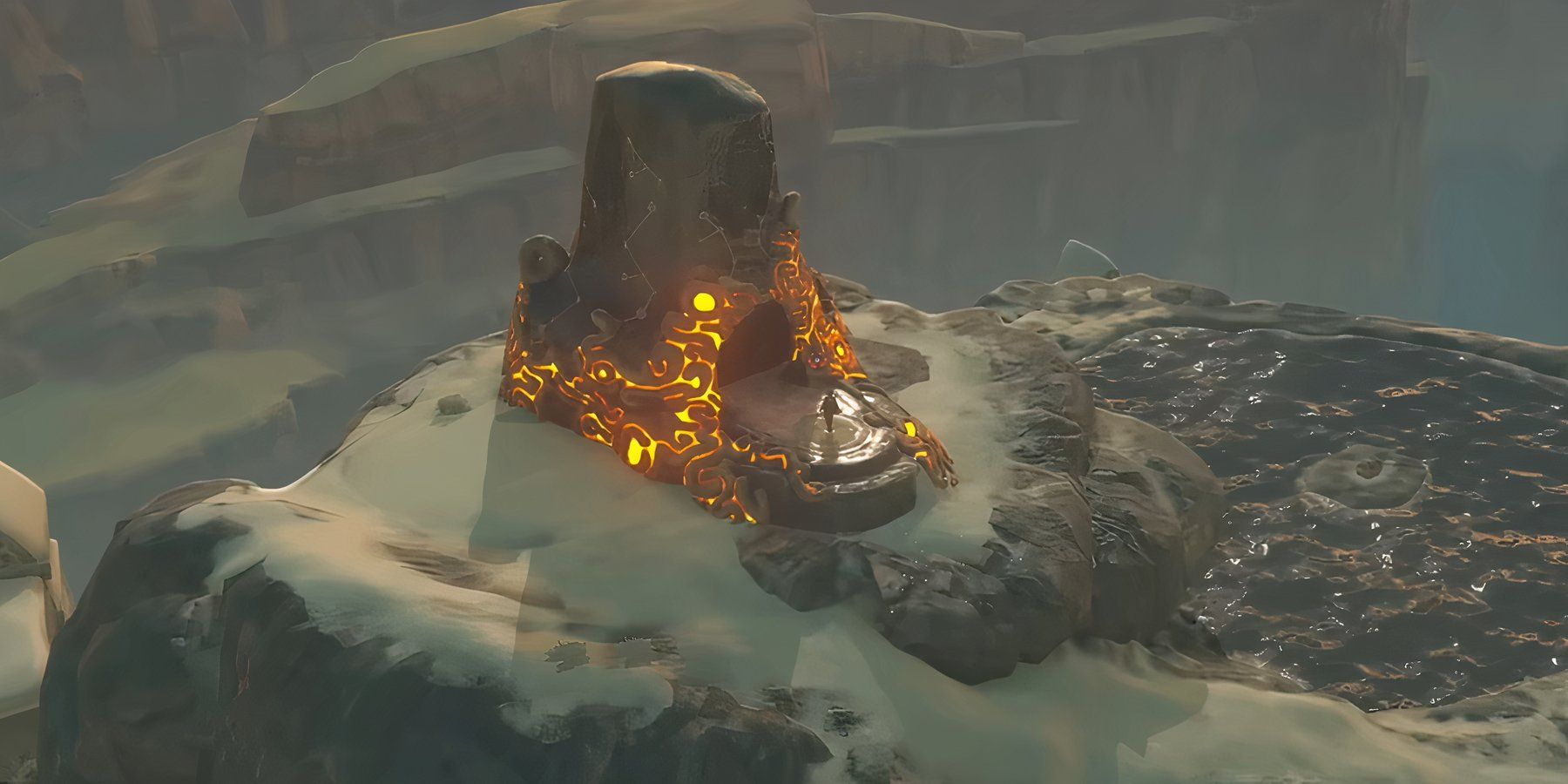 an overhead shot of a shrine