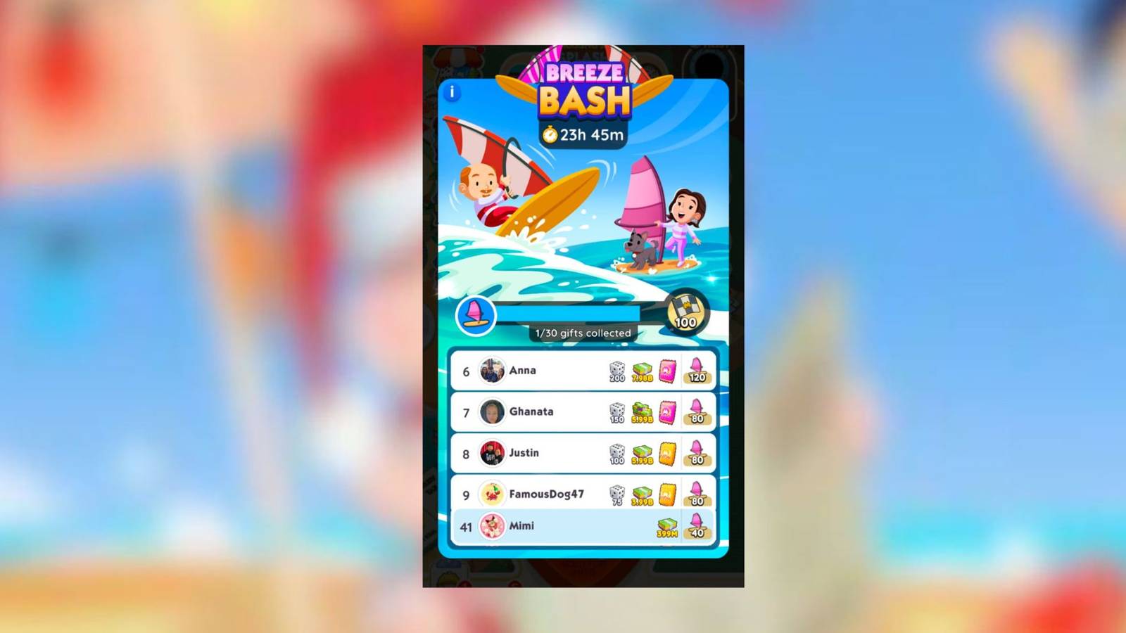 breeze bash monopoly go