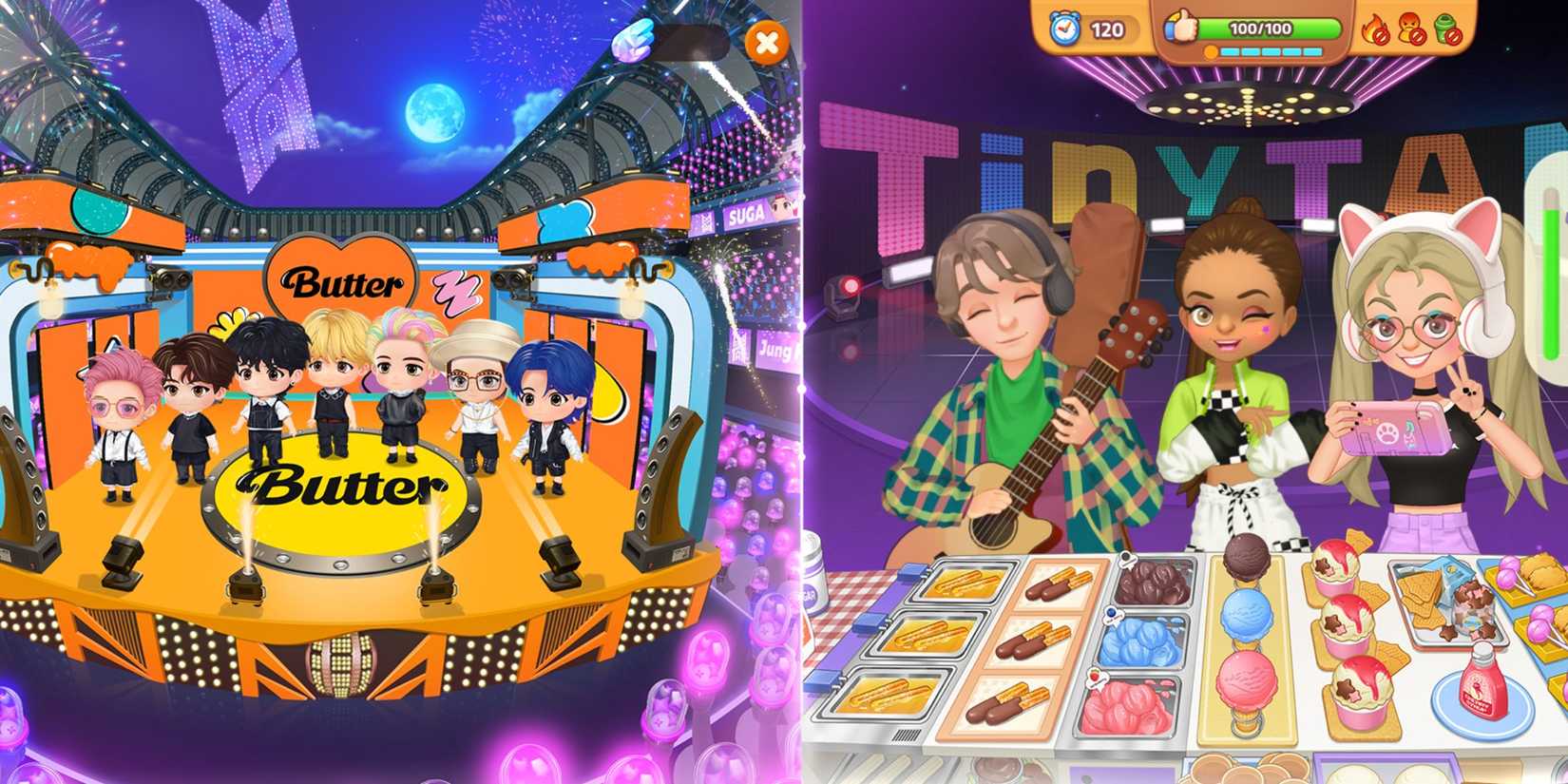 BTS Cooking On characters