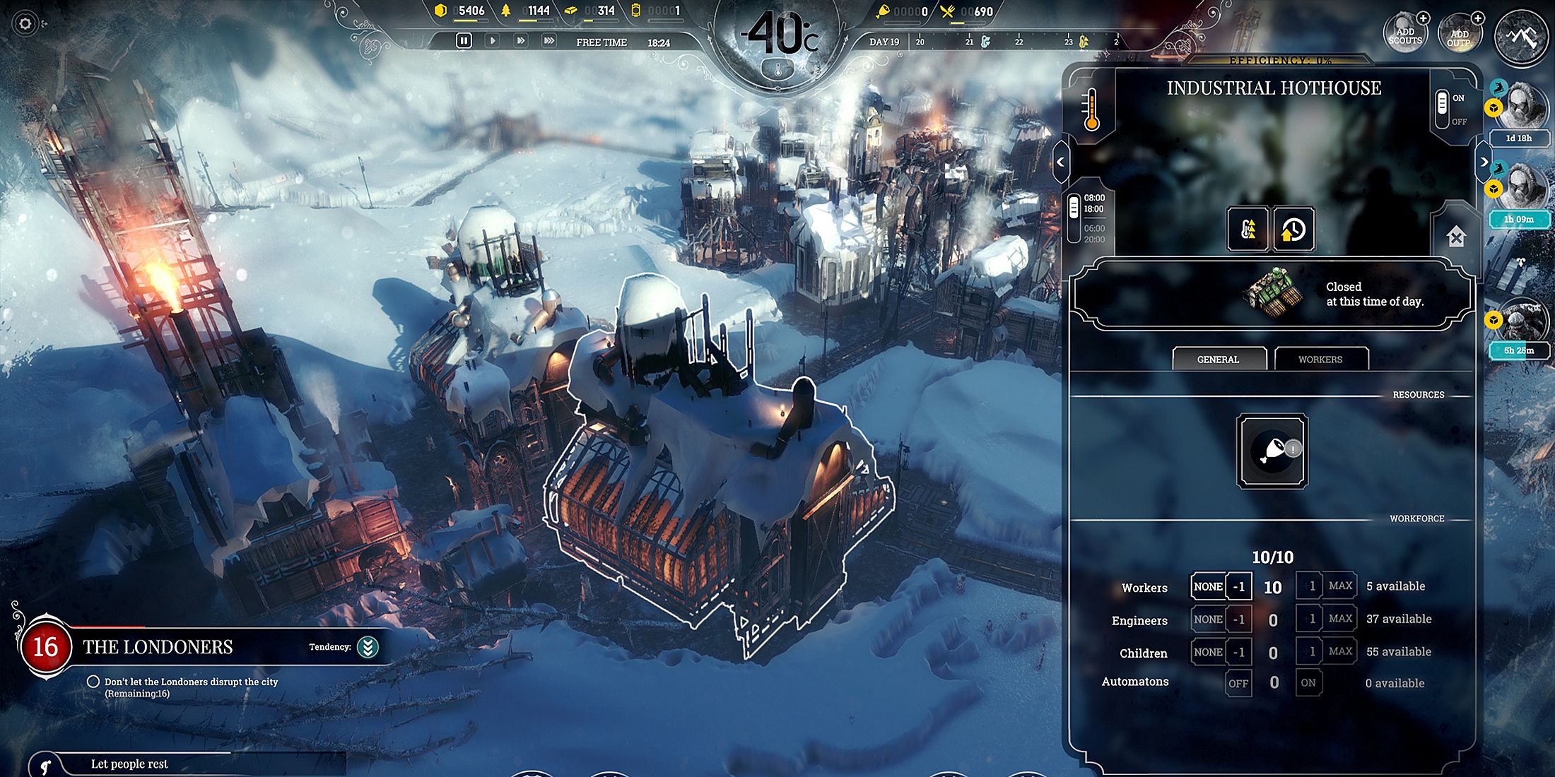 Building a Hothouse in Frostpunk