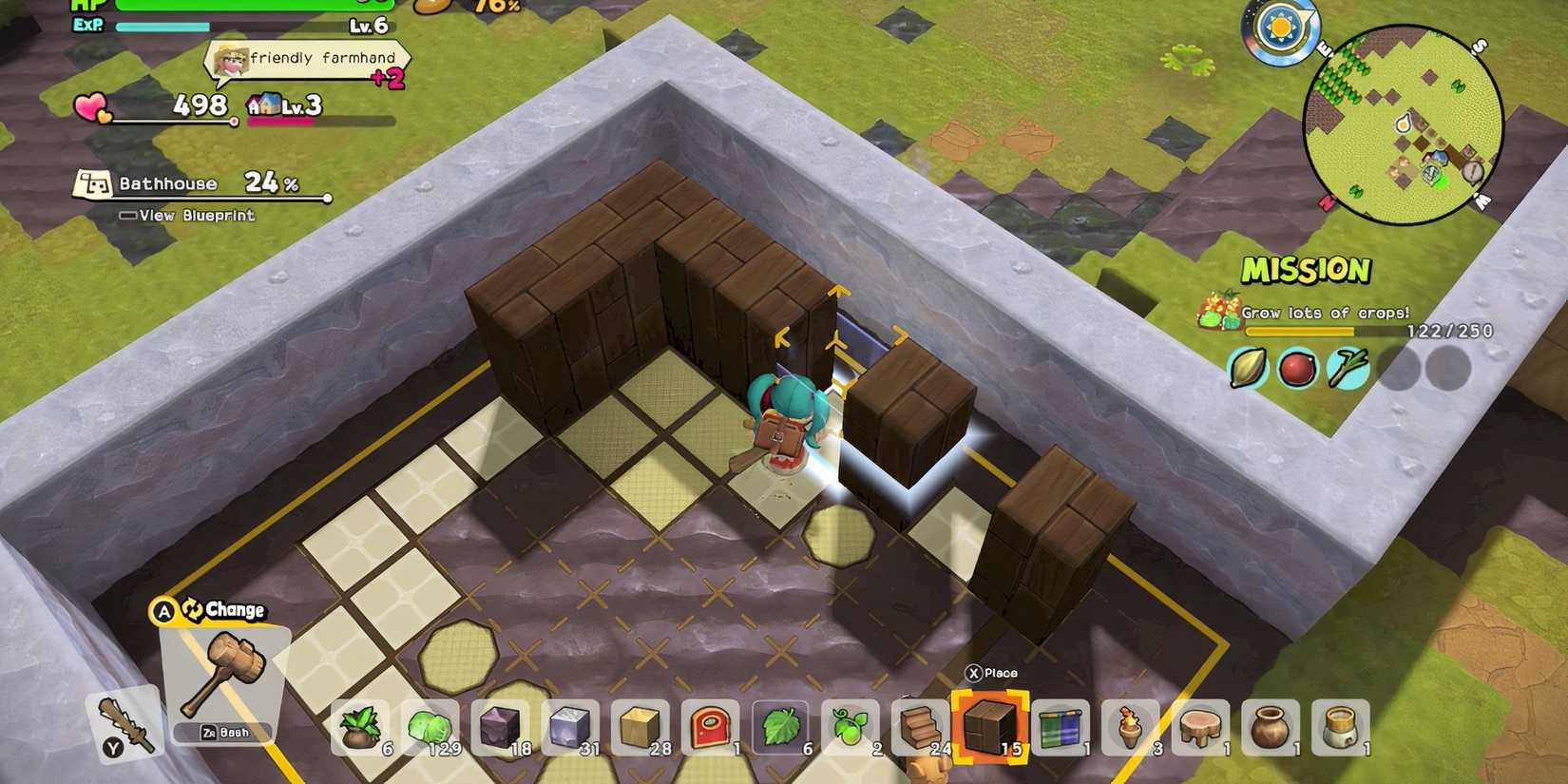 Building a town in Dragon Quest Builders 2