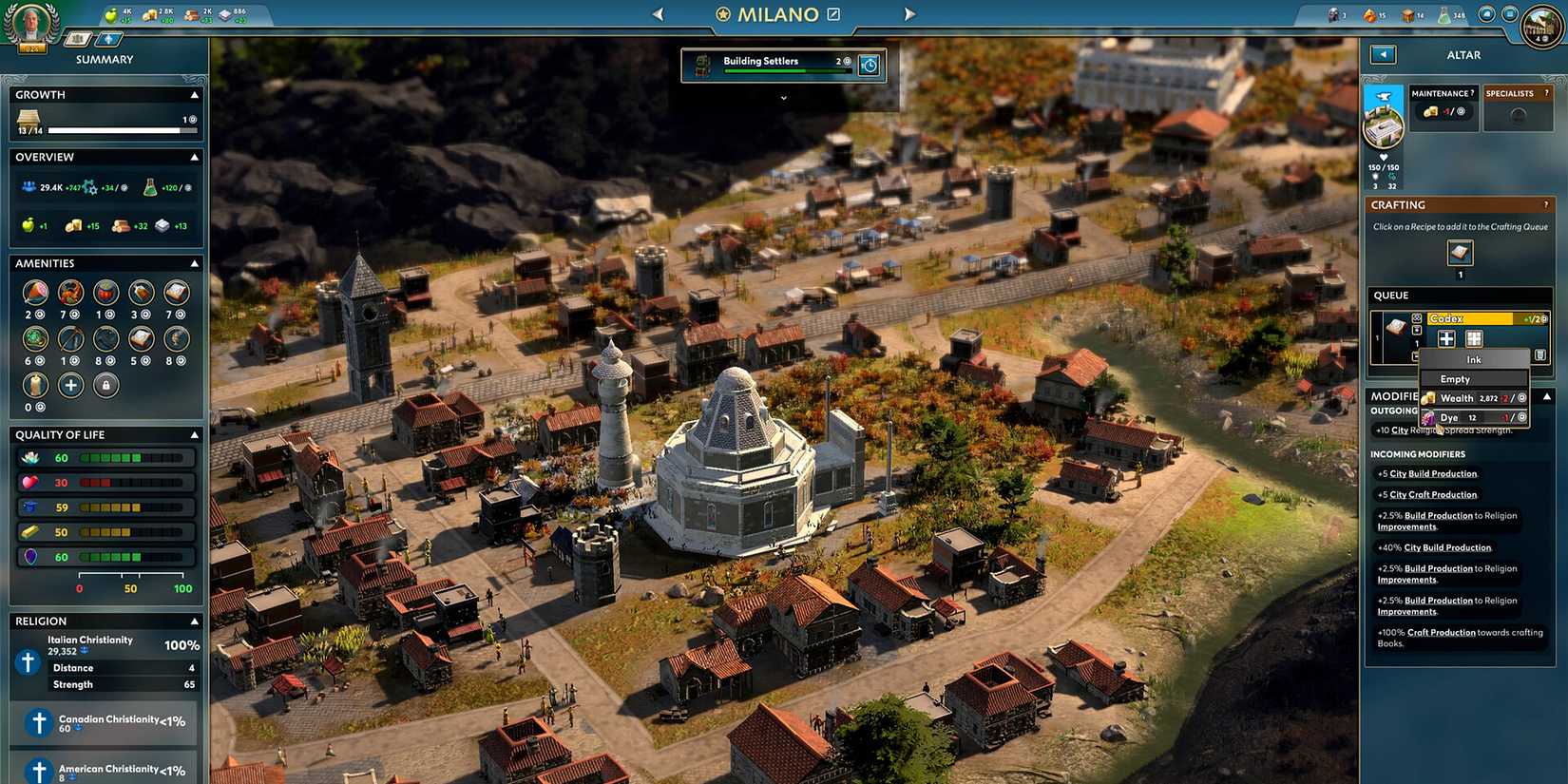 Building Settlers in Ara History Untold