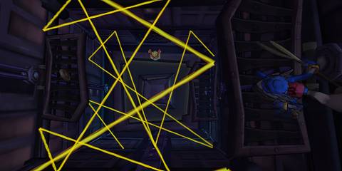 Bypassing a laser grid in Sly Cooper And The Thievius Raccoonus