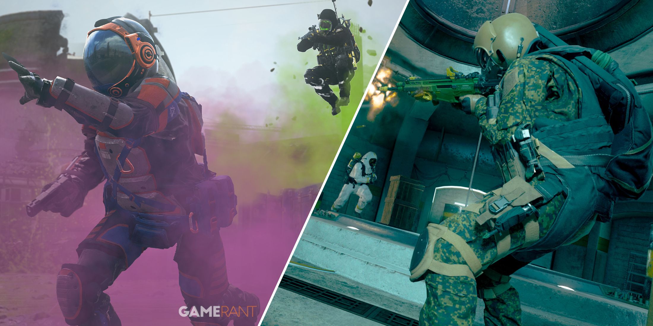 Split-image showcasing Season 4 Operators for Modern Warfare 3 and Warzone 