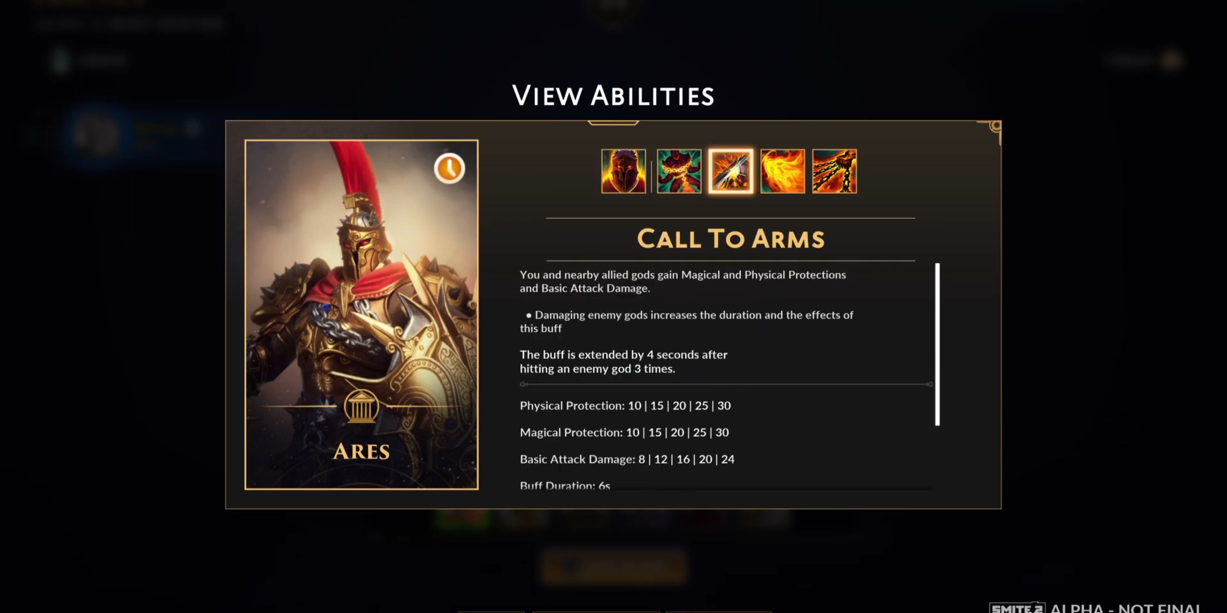 Call to arms Smite 2 Ares