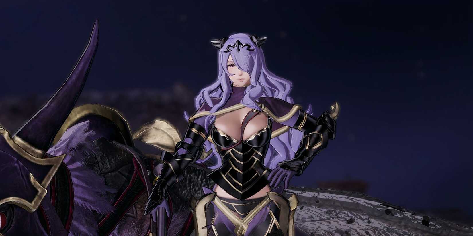 Camilla and her mount in Fire Emblem Warriors