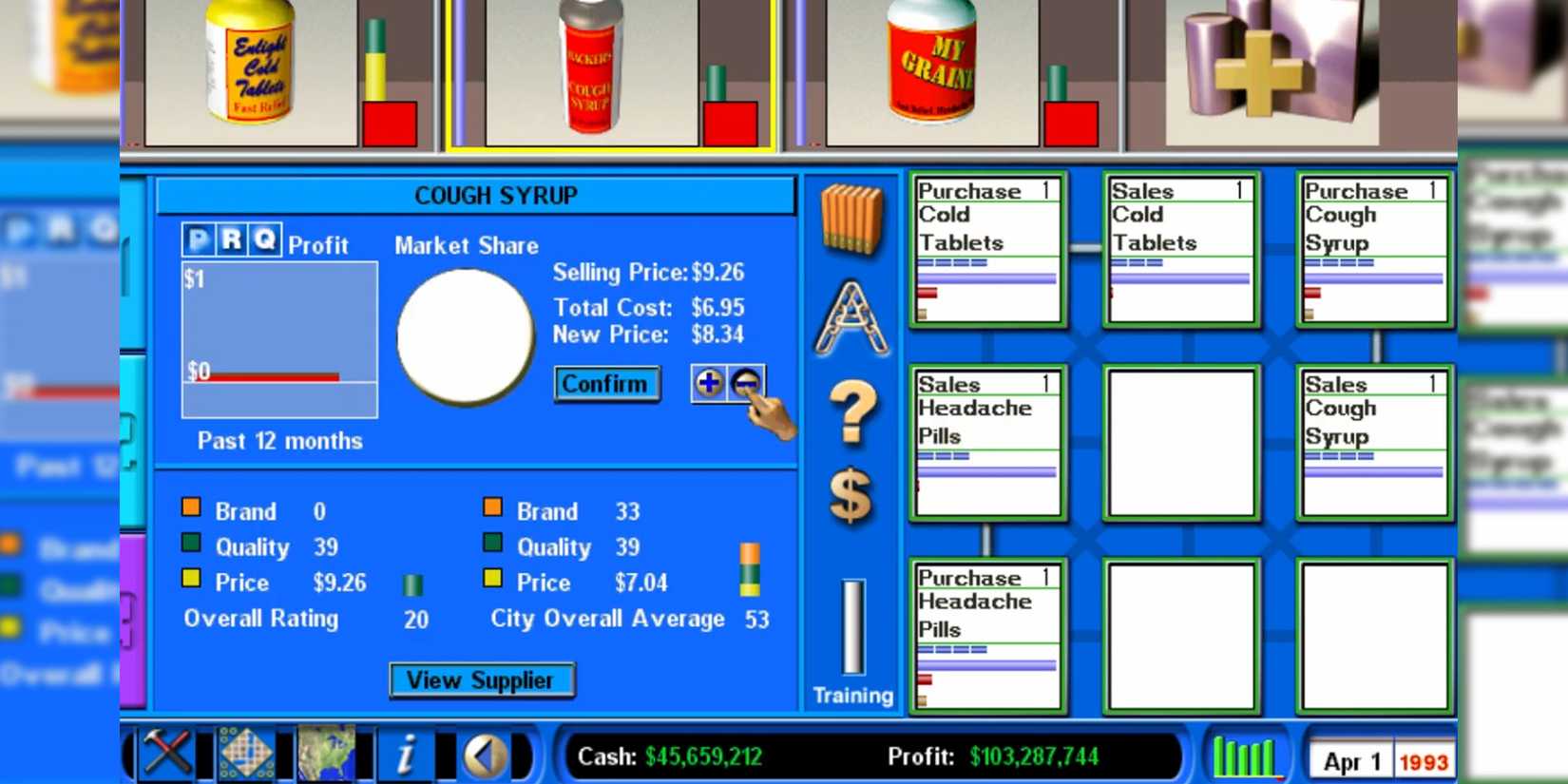 Capitalism 2 business simulator menus game like rollercoaster tycoon