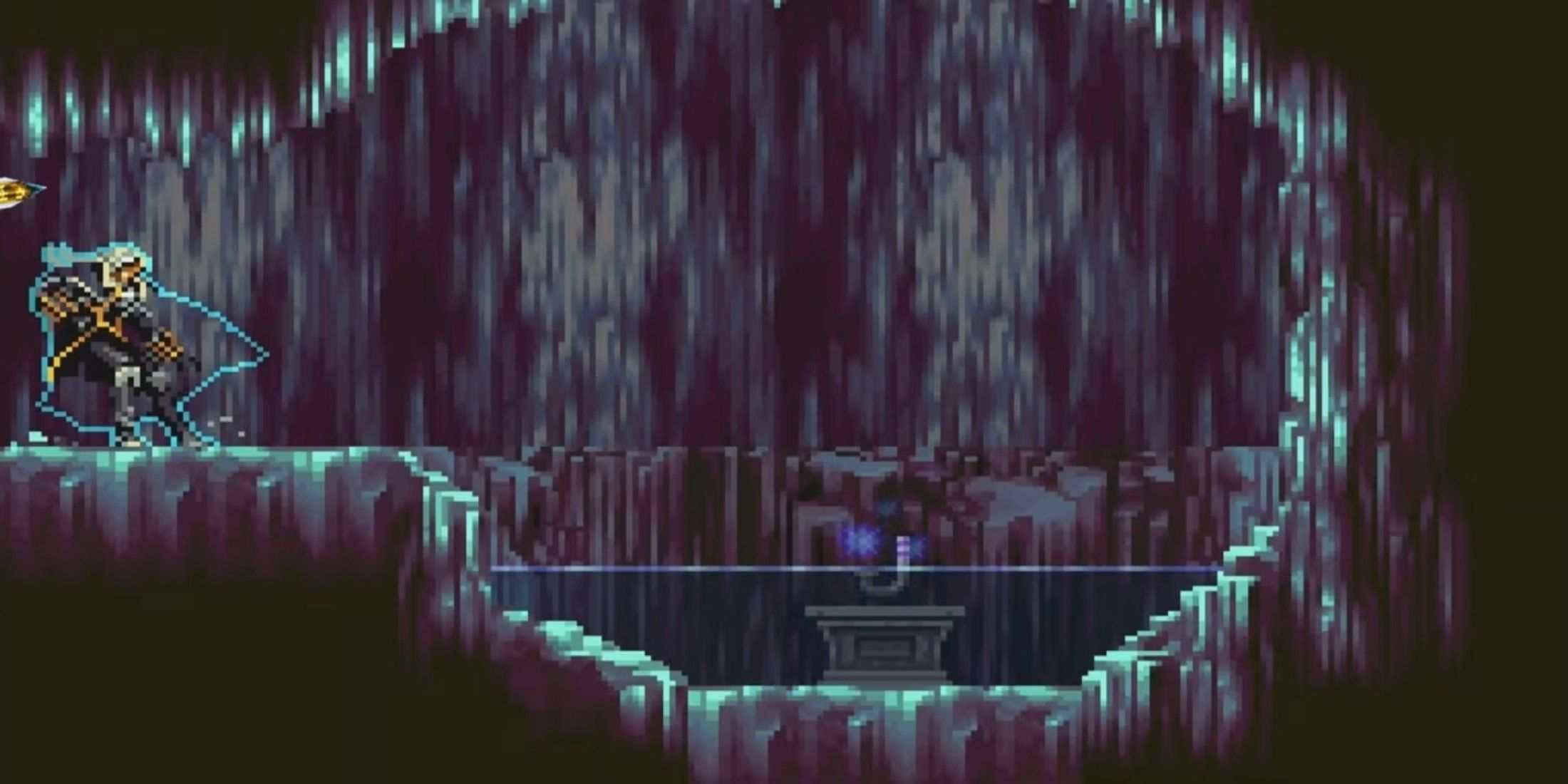 Castlevania Symphony Of The Night flooded cavern room