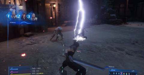 zack fighting enemies