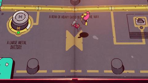 Chapter 7 Word Puzzle Guide (A Large Metal Battery) in The Plucky Squire 2