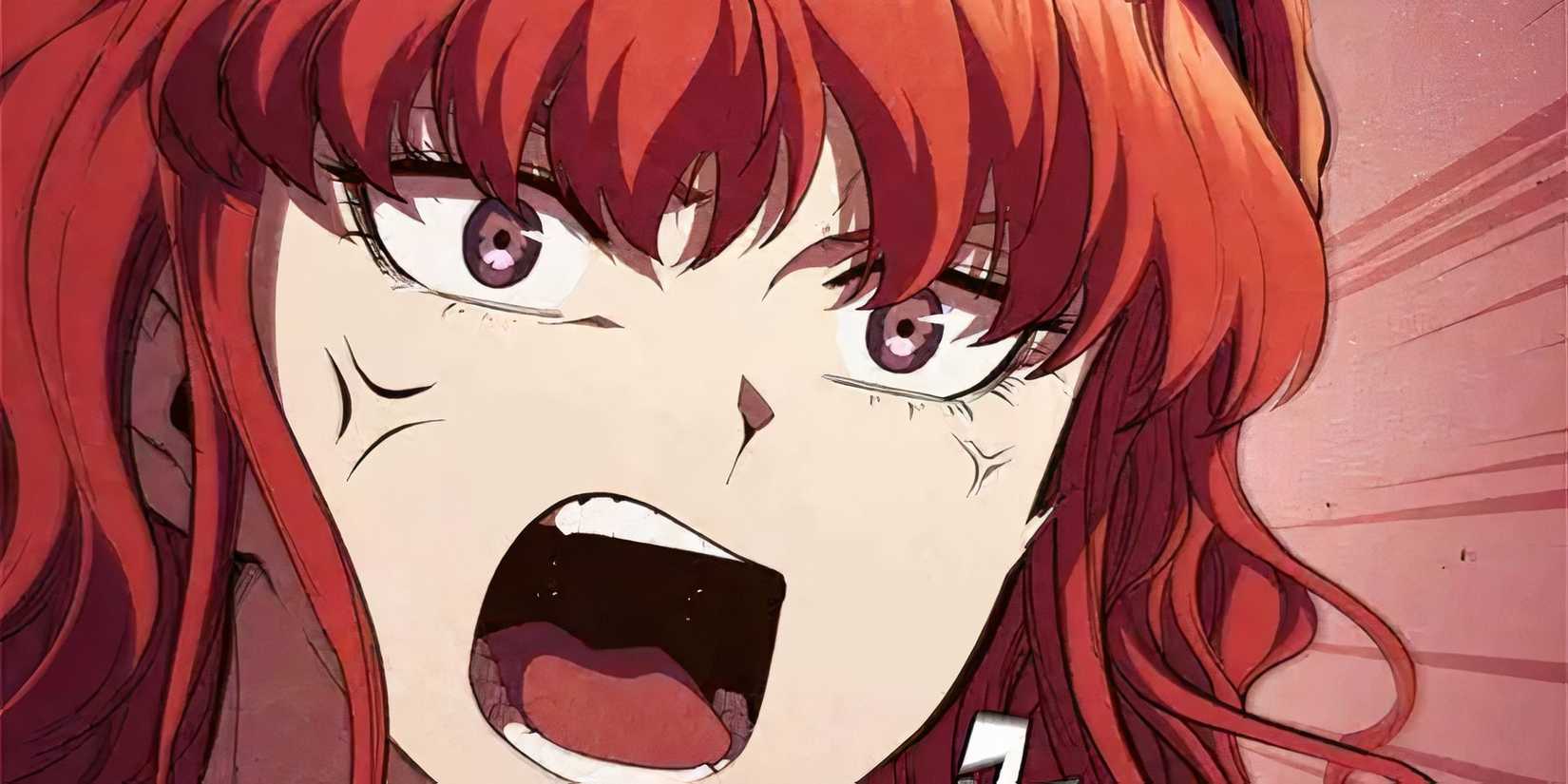 Cheryl Brahn, the master archmage, shouting at her troops in I Regressed as the Duke