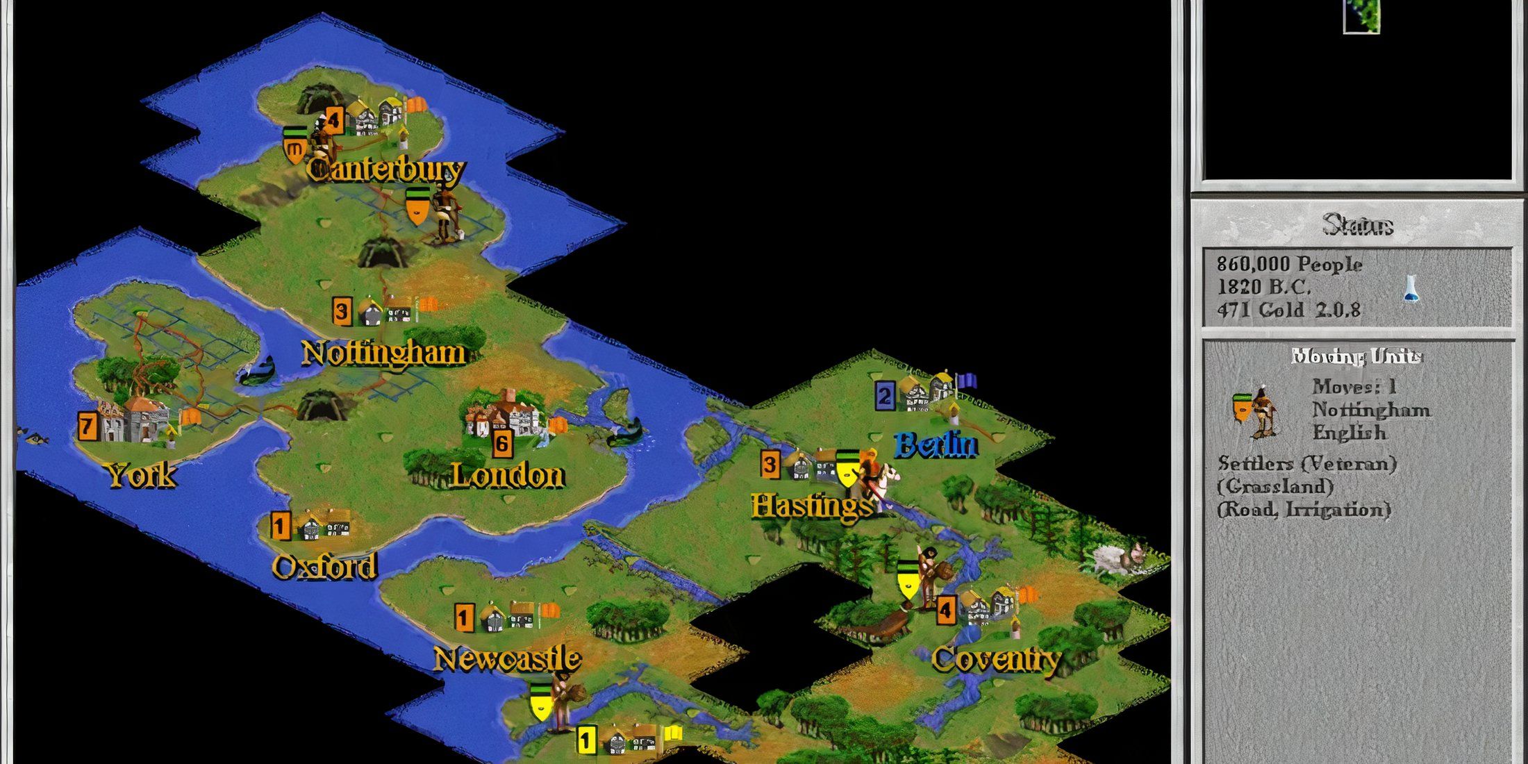 Civilization 2 map