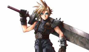 Cloud artwork in Final Fantasy 7