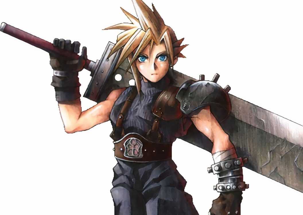Cloud artwork in Final Fantasy 7