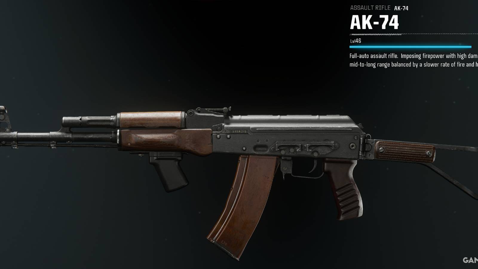 Screenshot showcasing the AK-74 in Black Ops 6