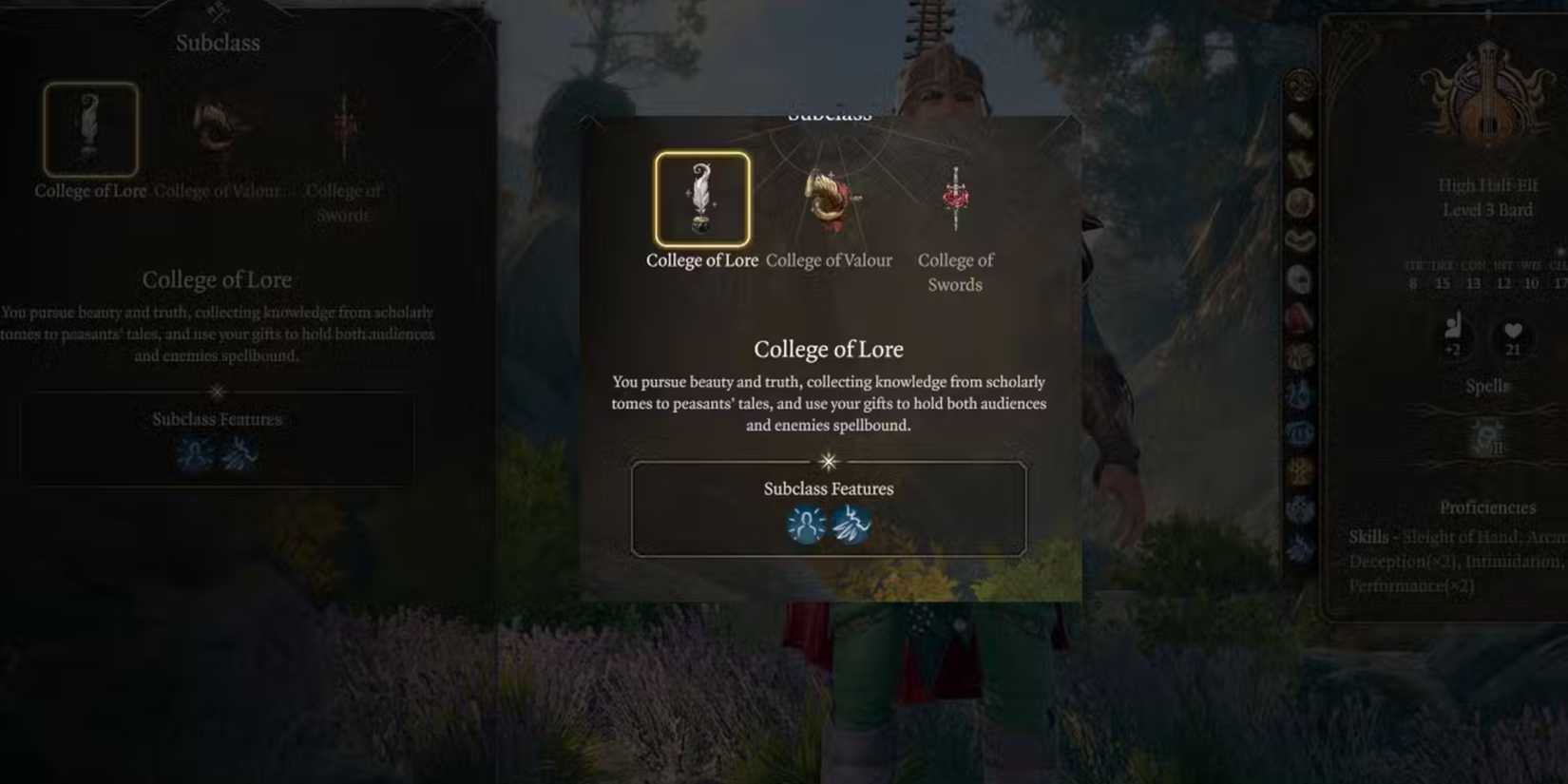 college of lore bard in bg3