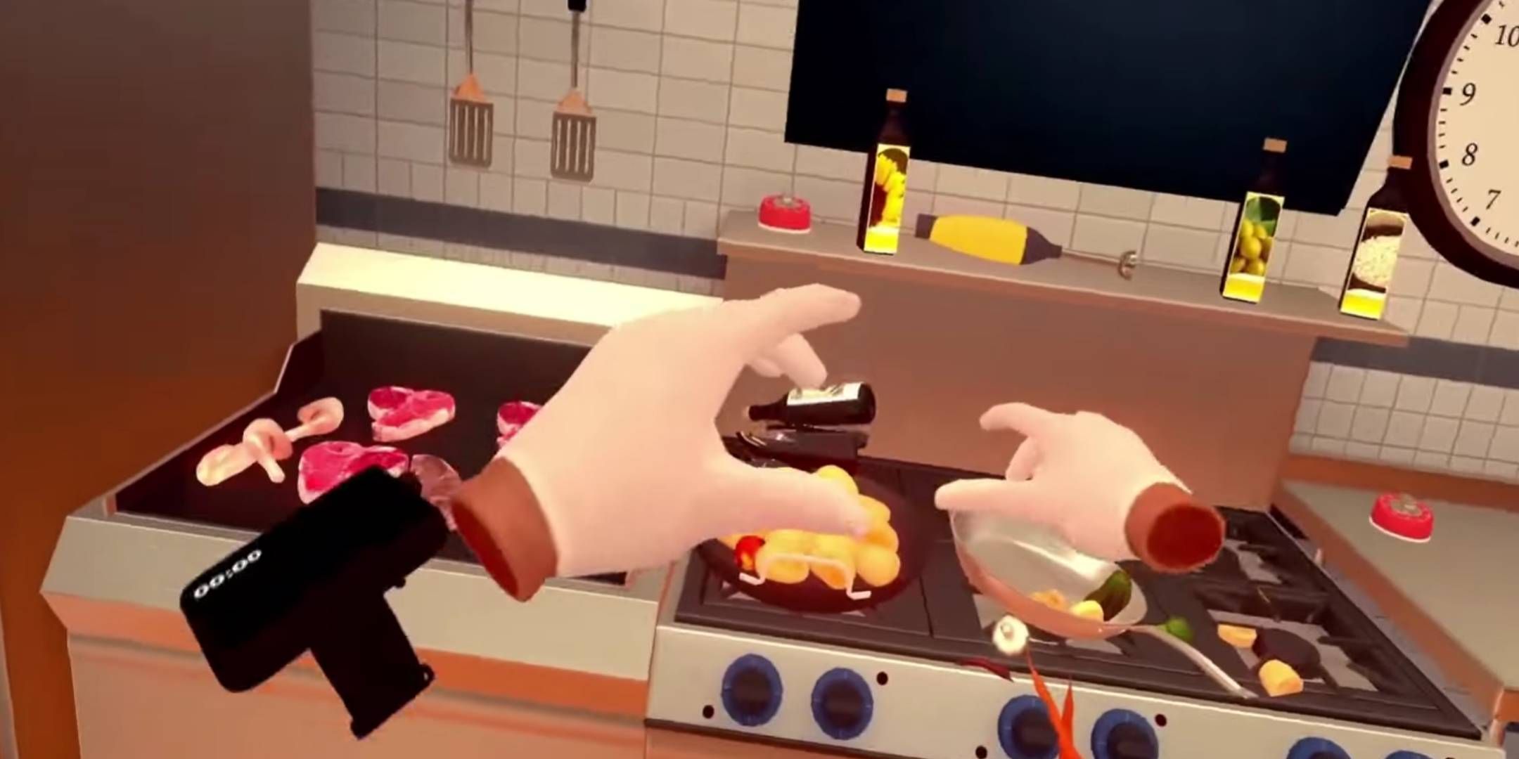 Cooking Simulator VR two hand touch standing room scale physics based cooking simulator