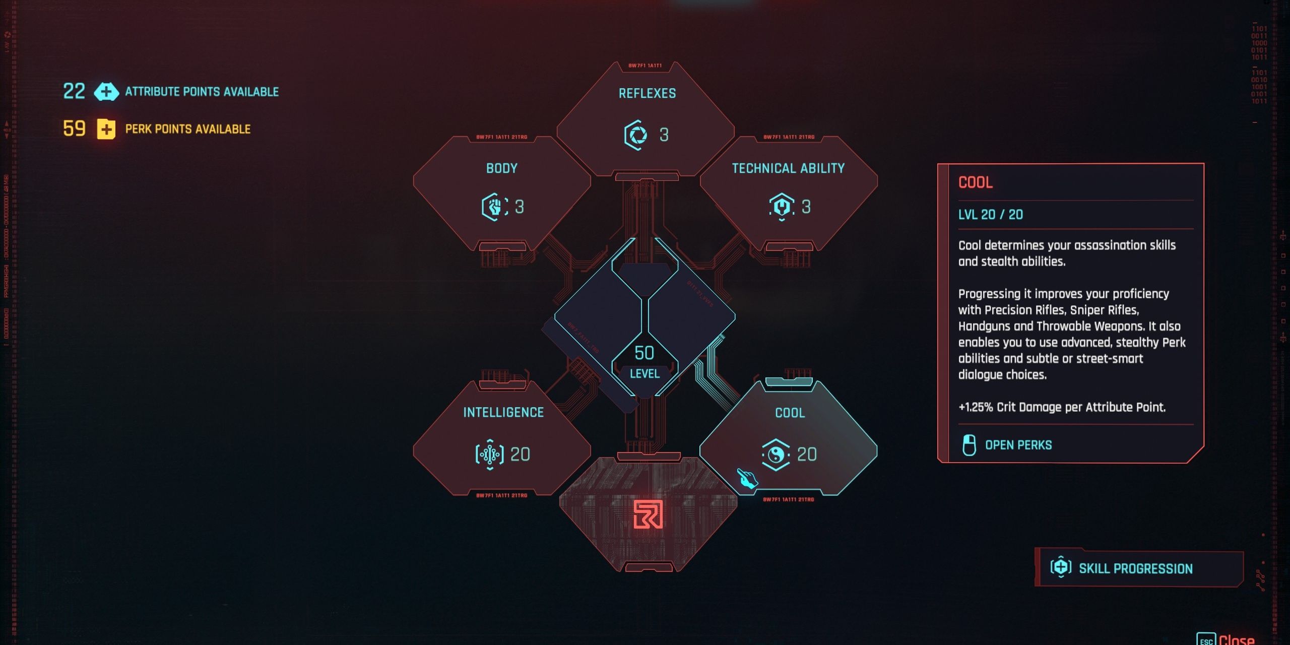 cool skill tree