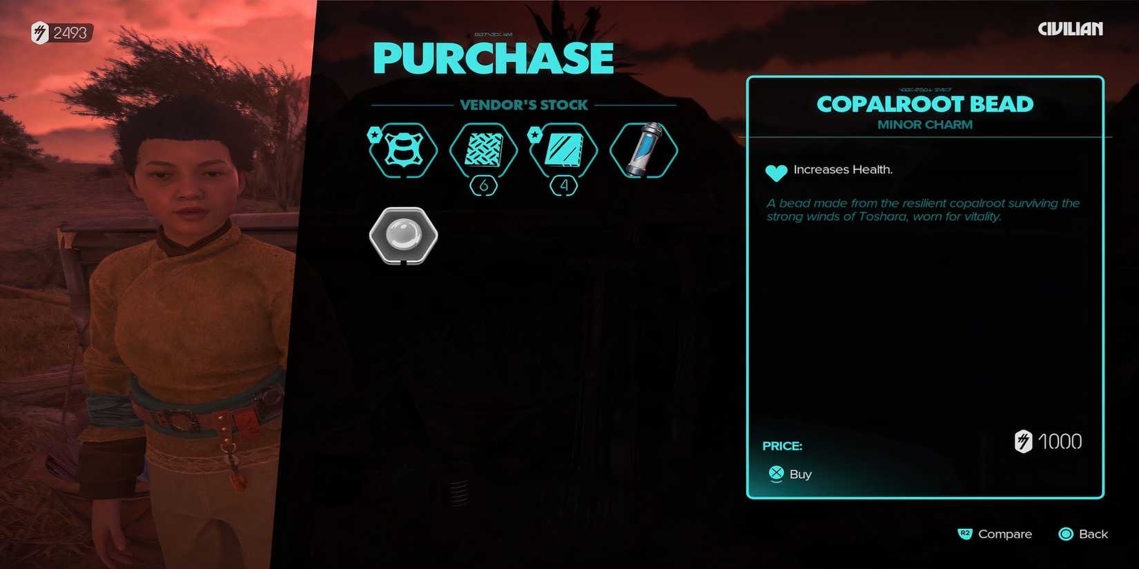 Copalroot Bead charm in Star Wars Outlaws