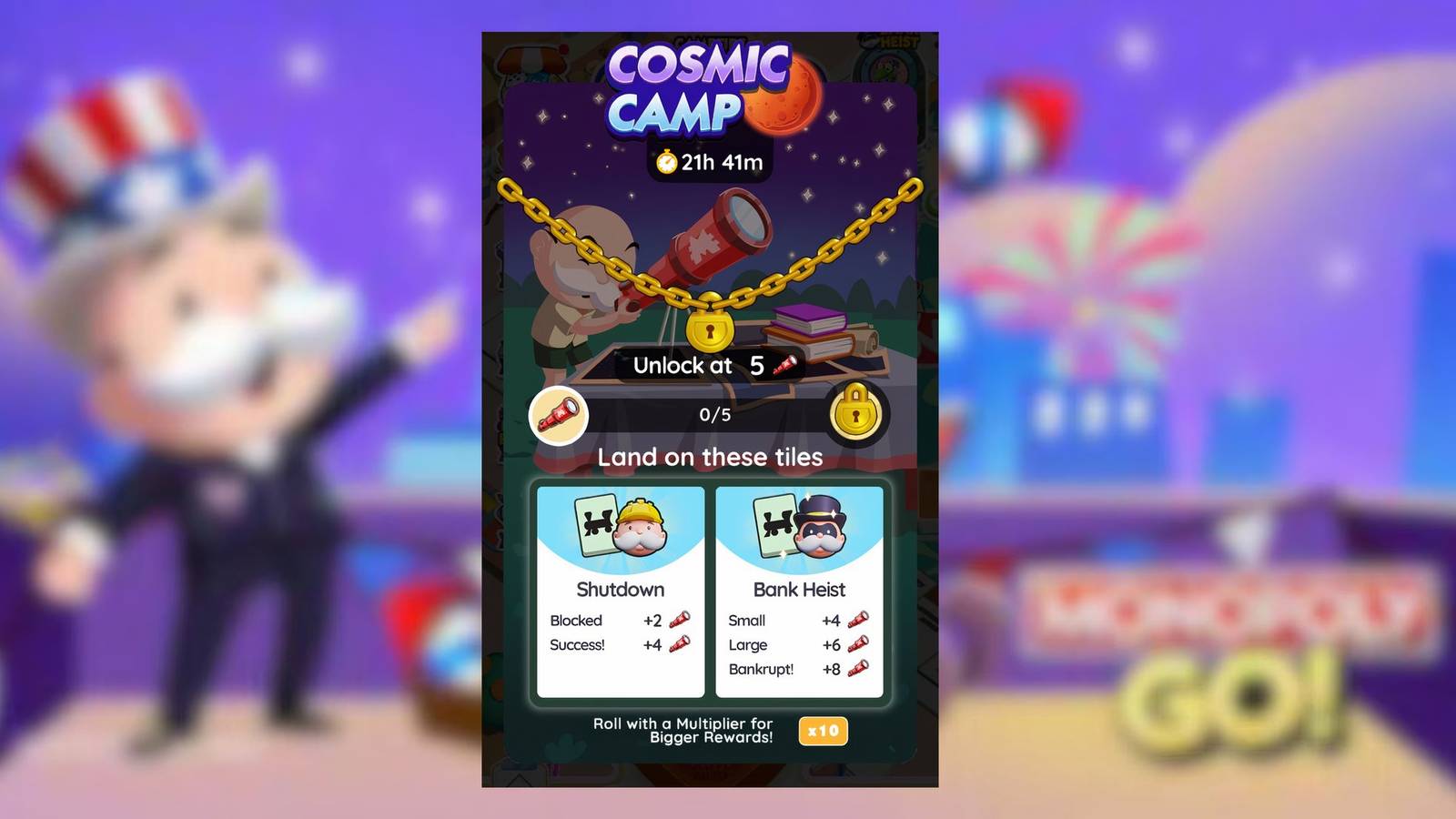cosmic camp monopoly go