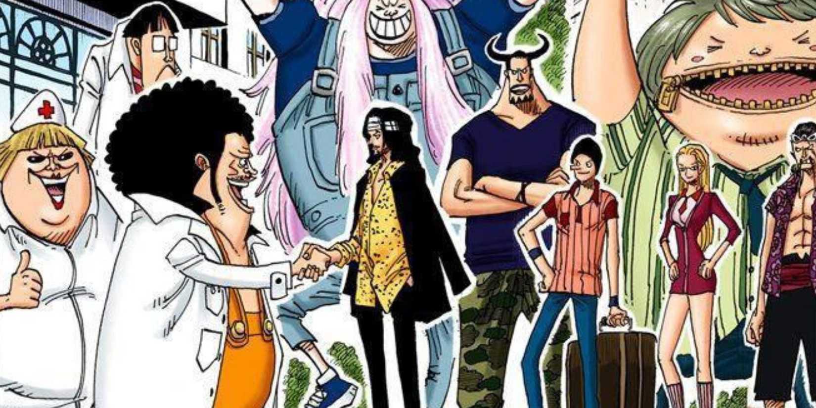 CP9 celebrate Rob Lucci's discharge from the hospital.