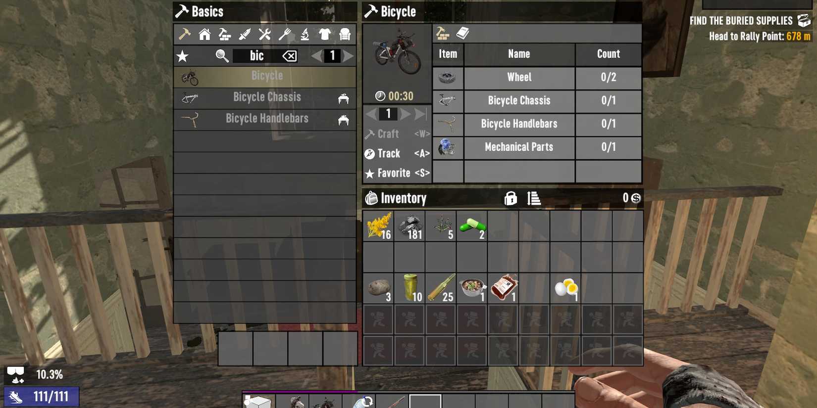 crafting a bicycle 7 days to die
