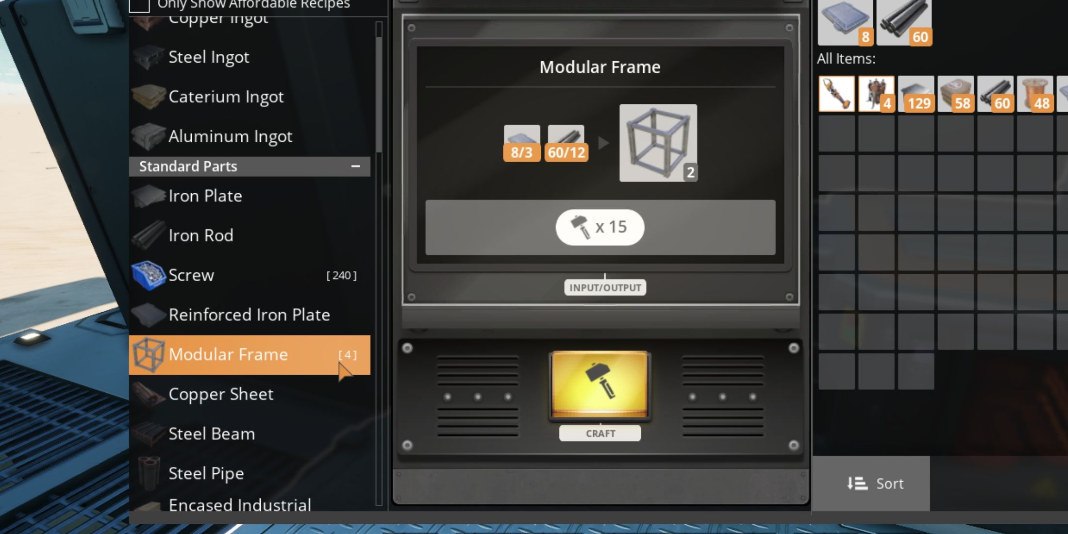 How to Get & Use Modular Frames In Satisfactory