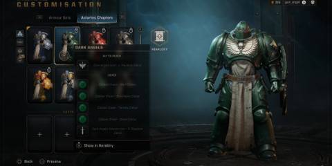 Creating a character in Space Marine 2