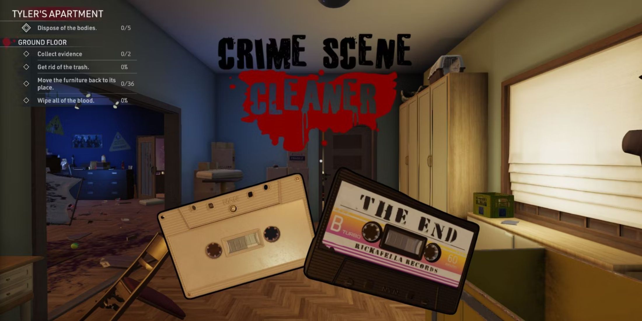 All Secrets & Cassette Tapes in Crime Scene Cleaner - Friendly Fire