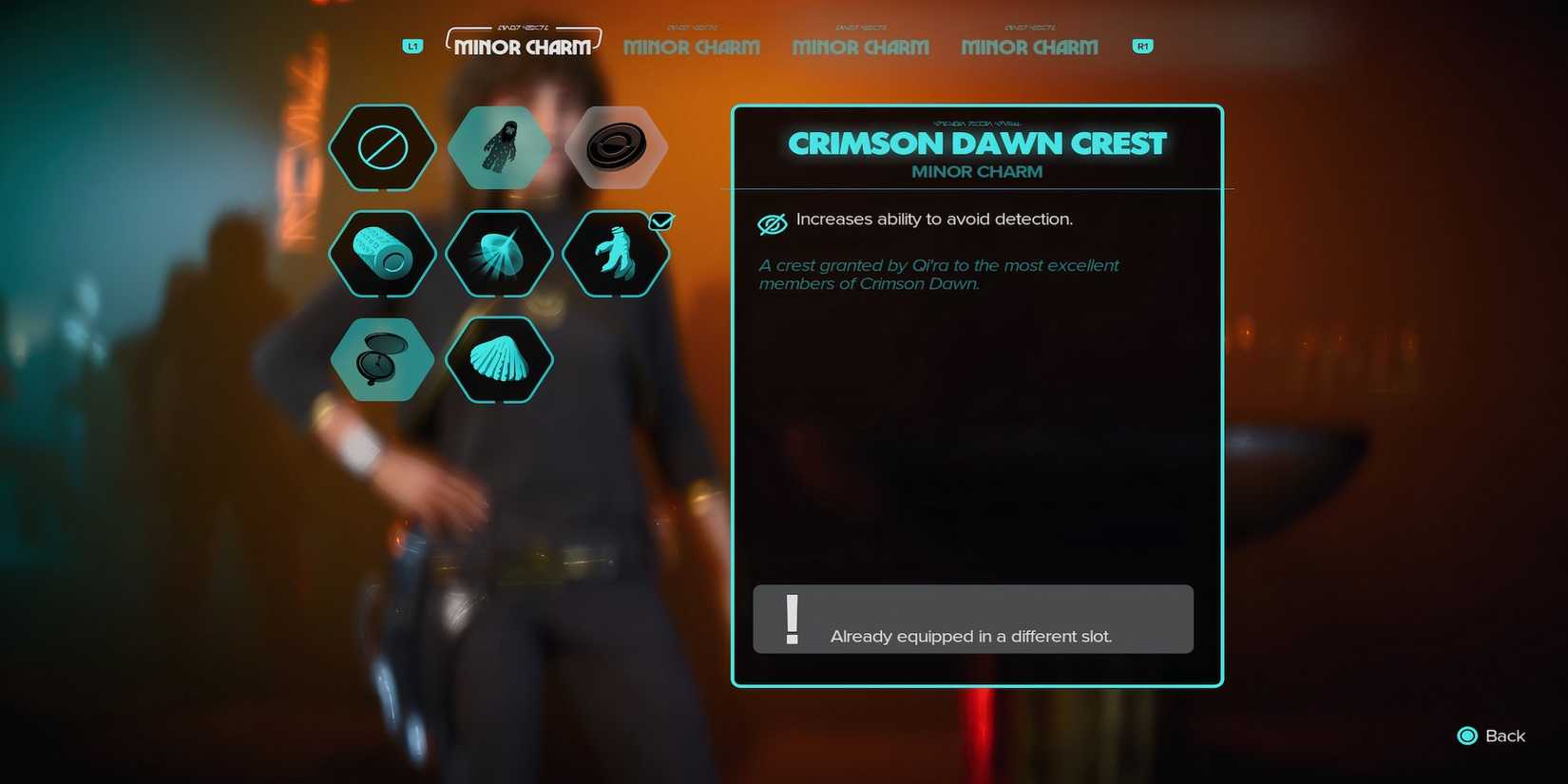 Crimson Dawn Crest charm in Star Wars Outlaws