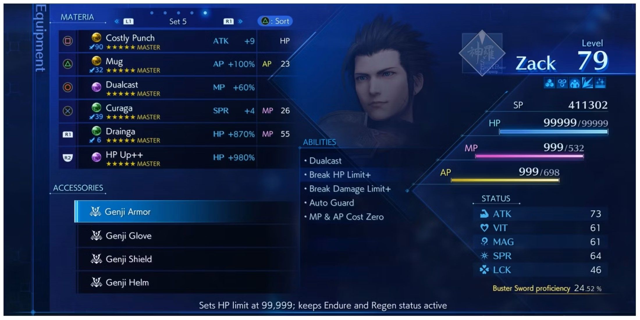 Crisis Core: Final Fantasy 7 Reunion - Overpowered Builds