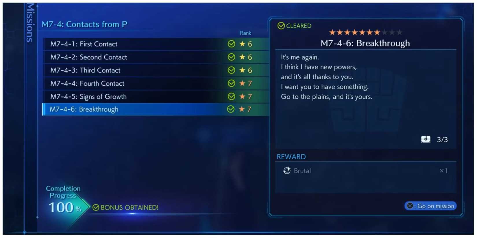 Crisis Core_ Final Fantasy 7 Reunion Breakthrough mission