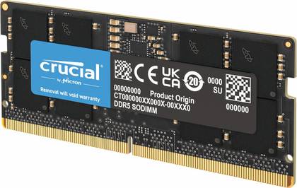 Crucial 8GB DDR5 SO-DIMM 4800MHz CL40 Laptop RAM