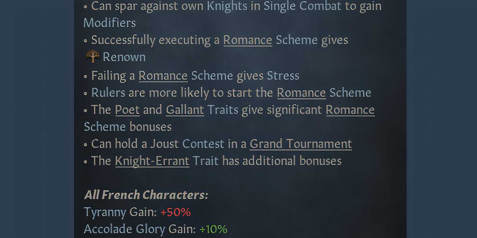 Crusader Kings 3 Chivalry Cultural Tradition