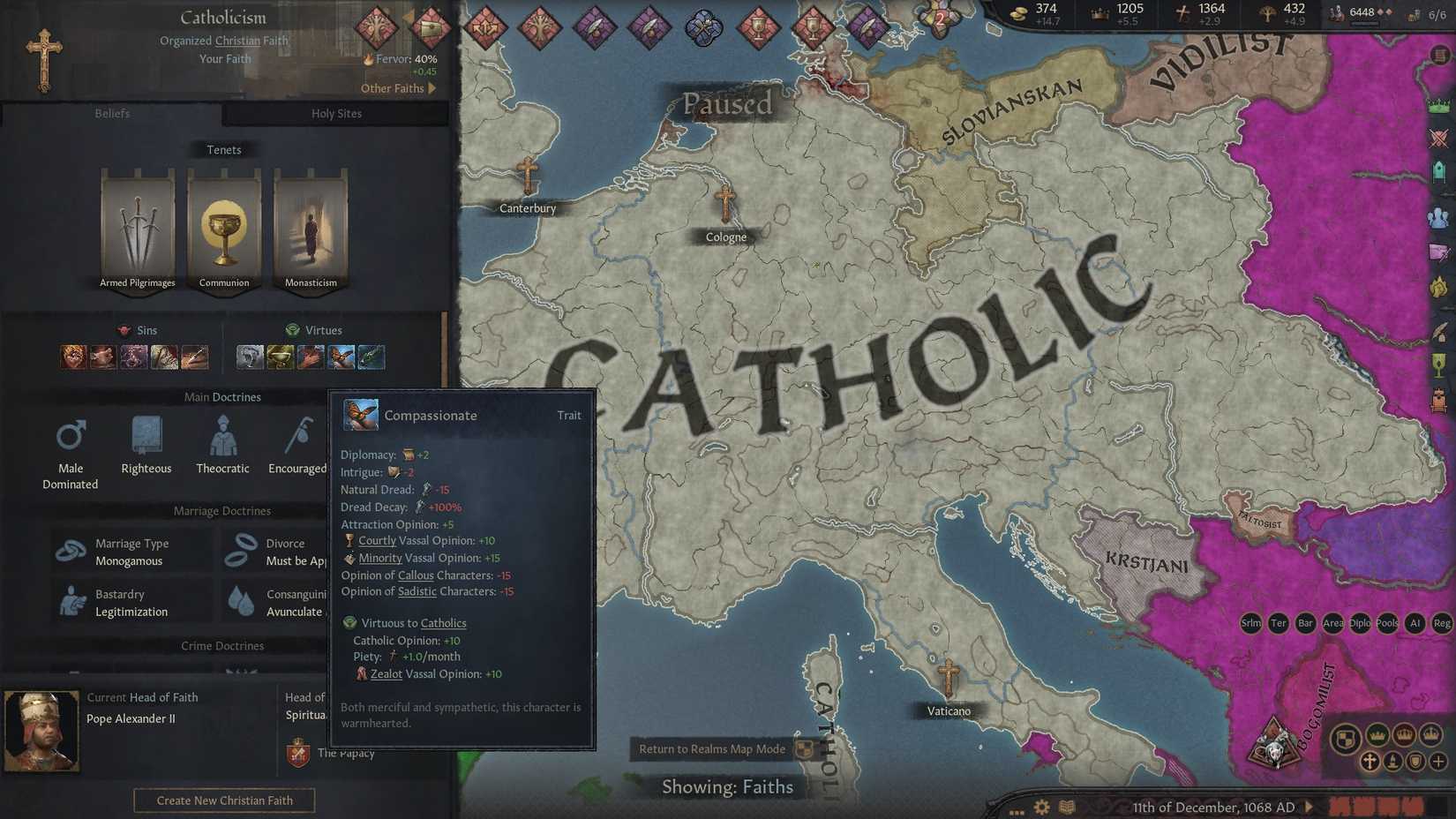 Crusader Kings 3 Virtues