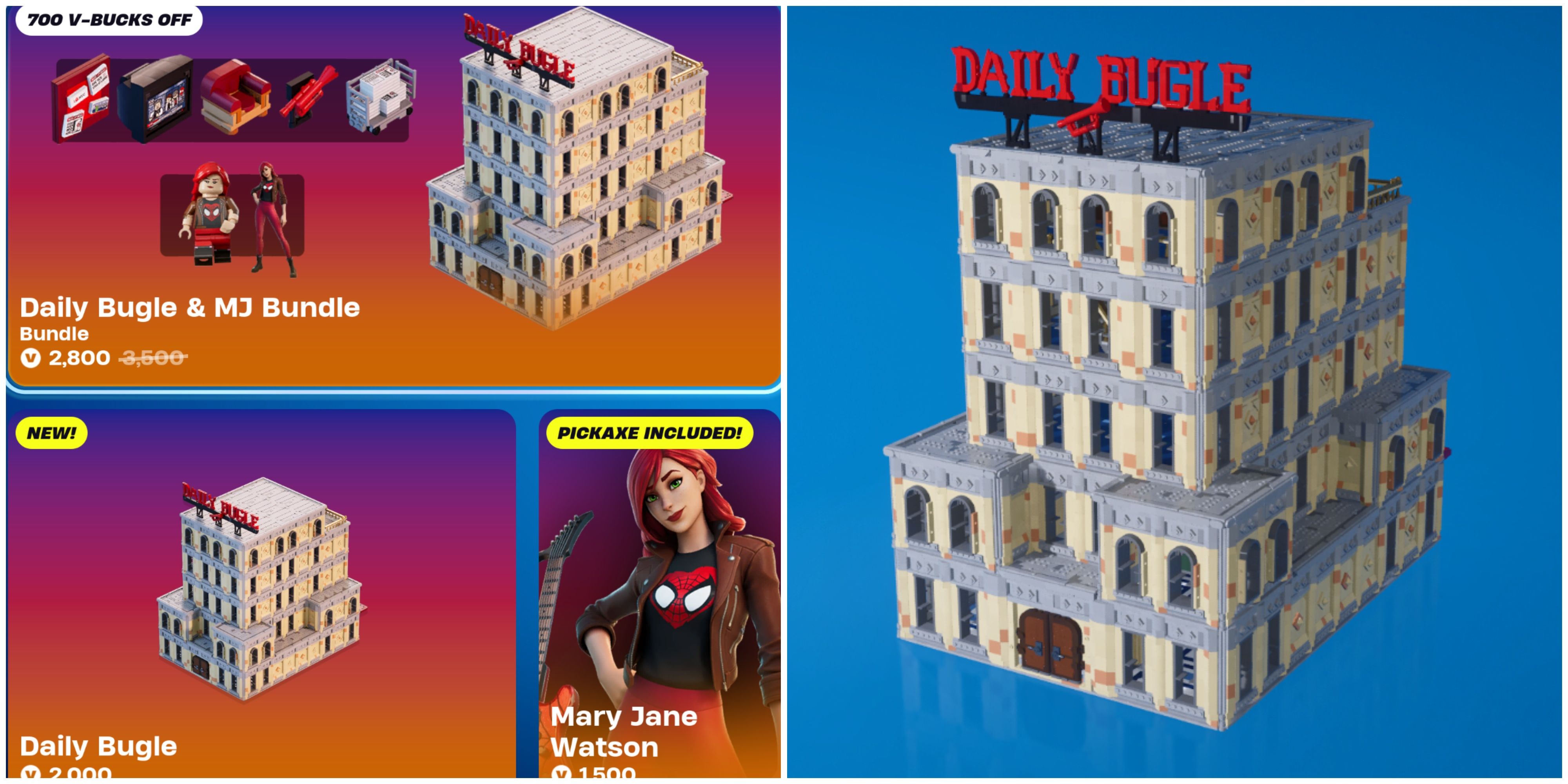 All Marvel Skin Bundles in LEGO Fortnite