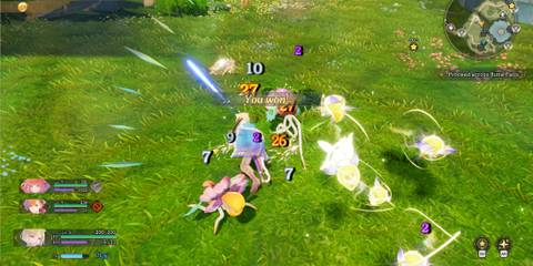 damage numbers in visions of mana