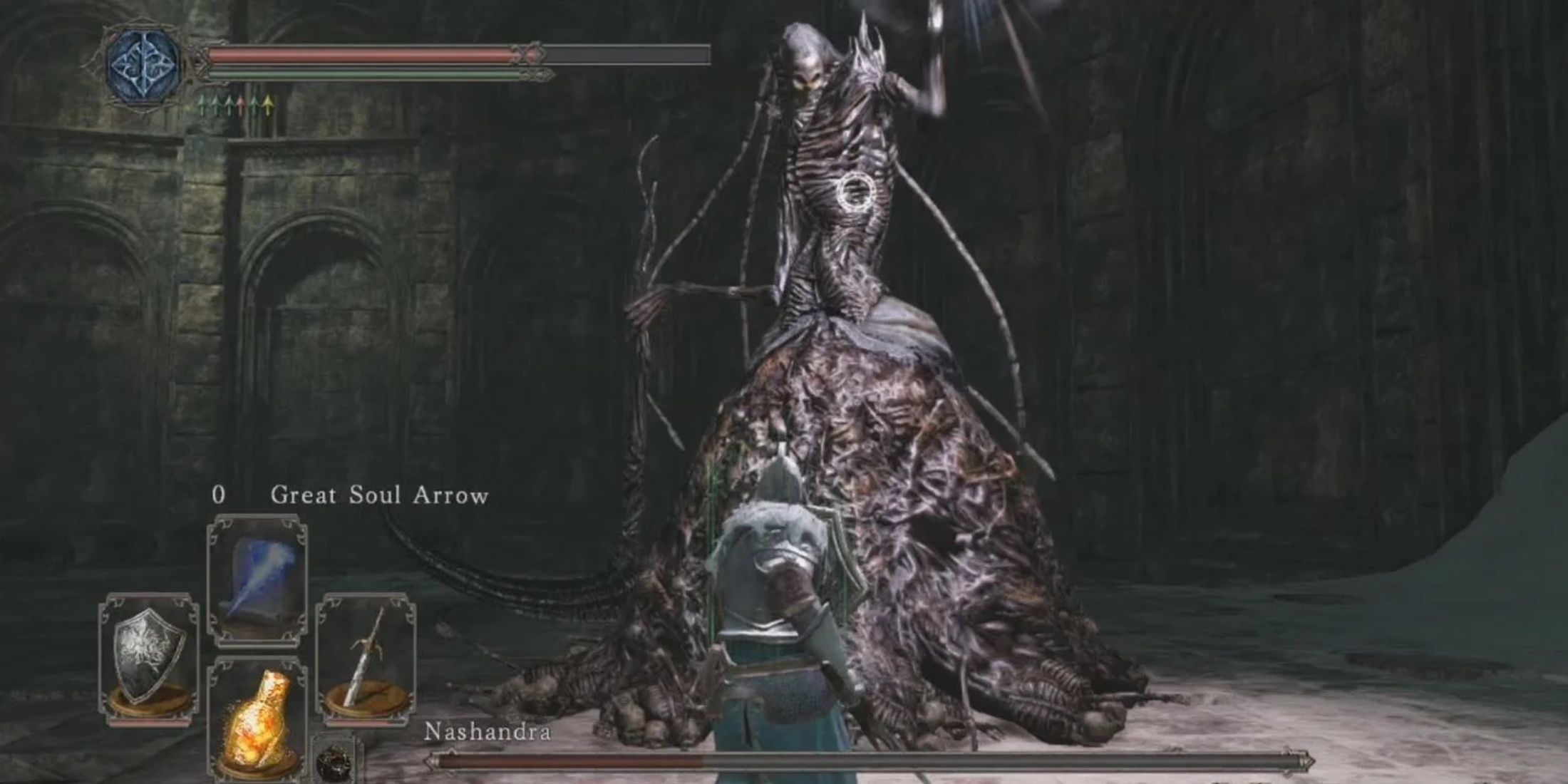 The Nashandra boss fight in Dark Souls 2