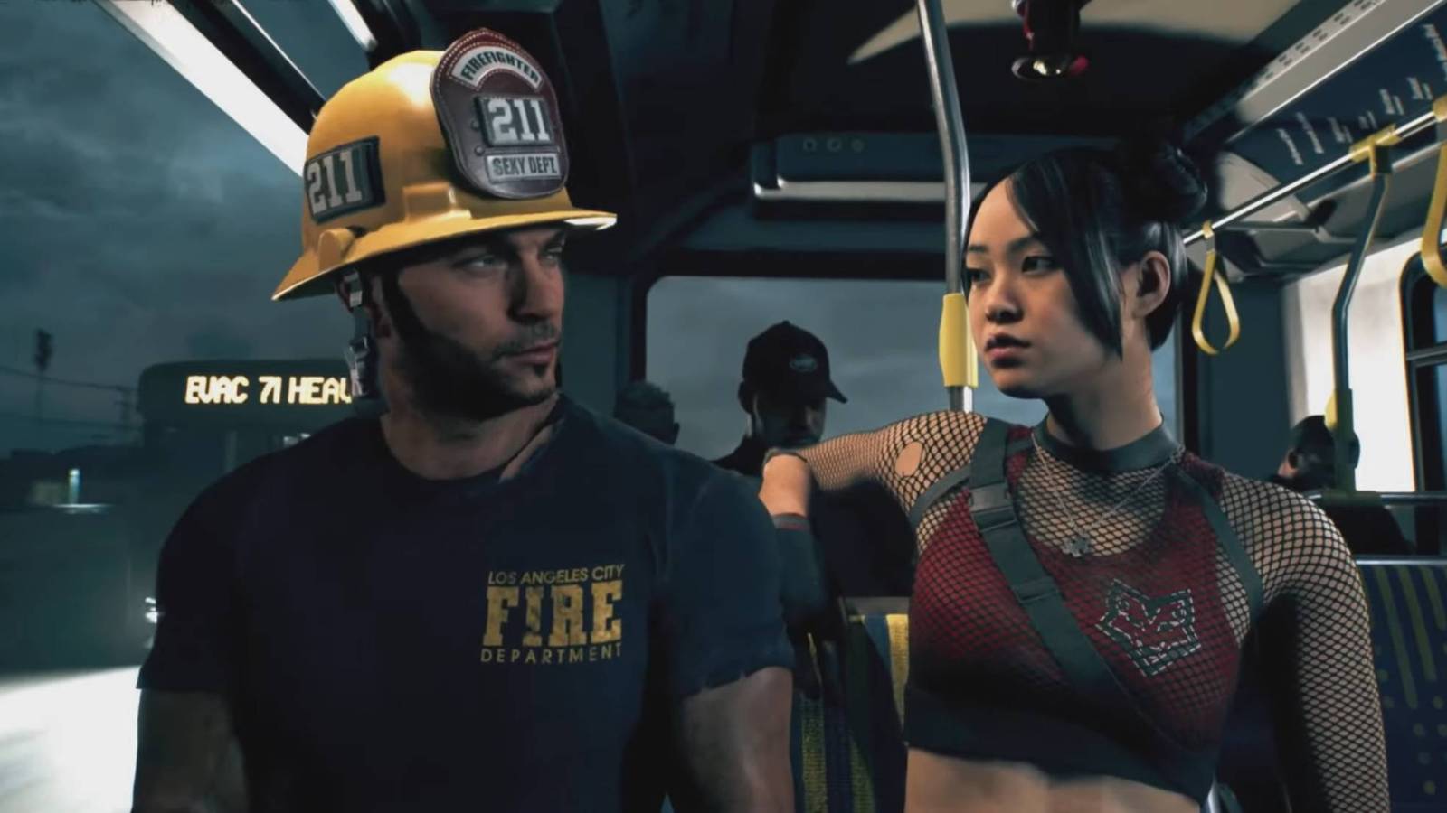 Ryan and Amy in the intro sequence of Dead Island 2