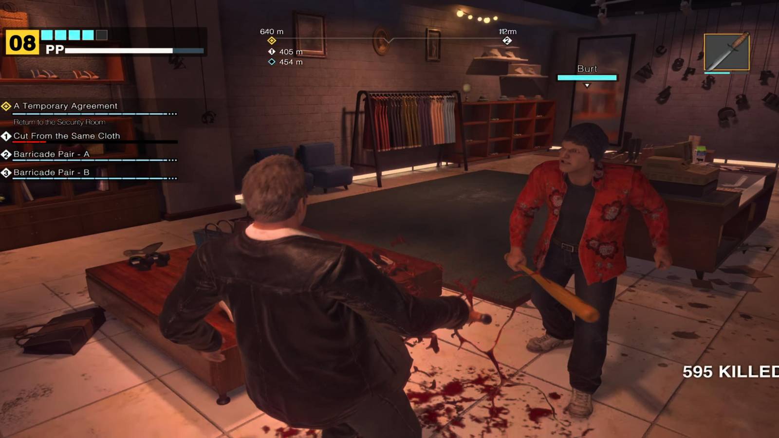 Burt Hitting Frank With A Bat