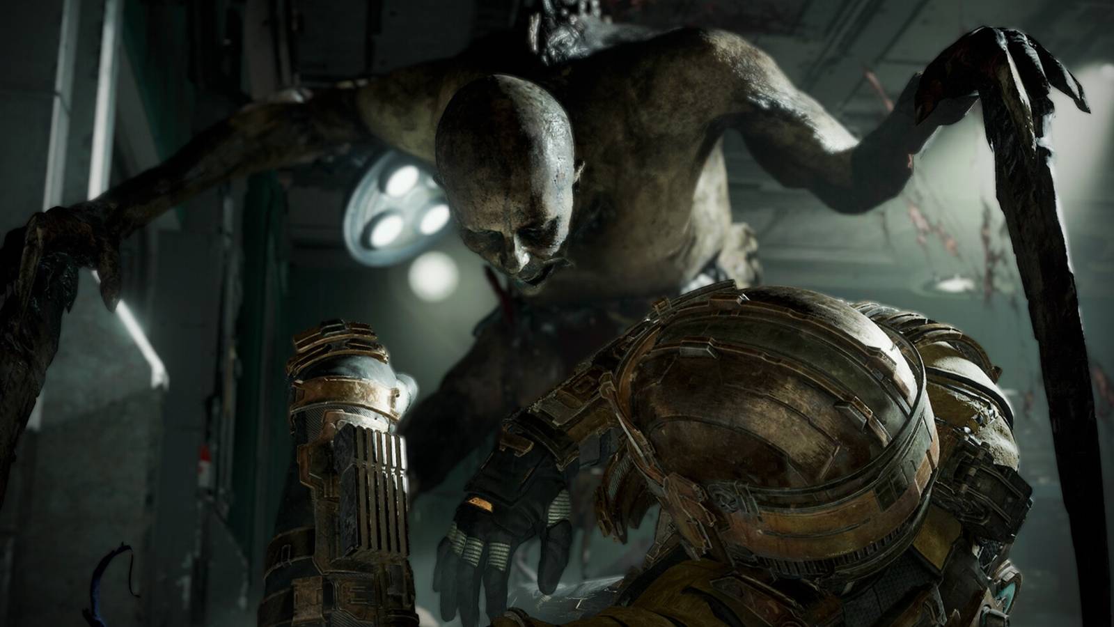 Dead Space Isaac Being Attacked By Monster