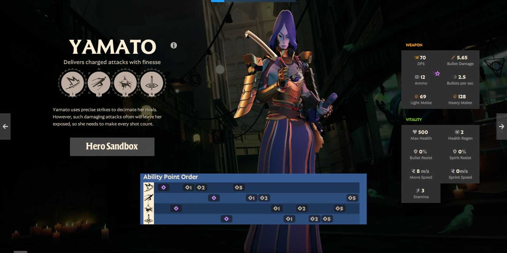 Deadlock Yamato ability progression preview