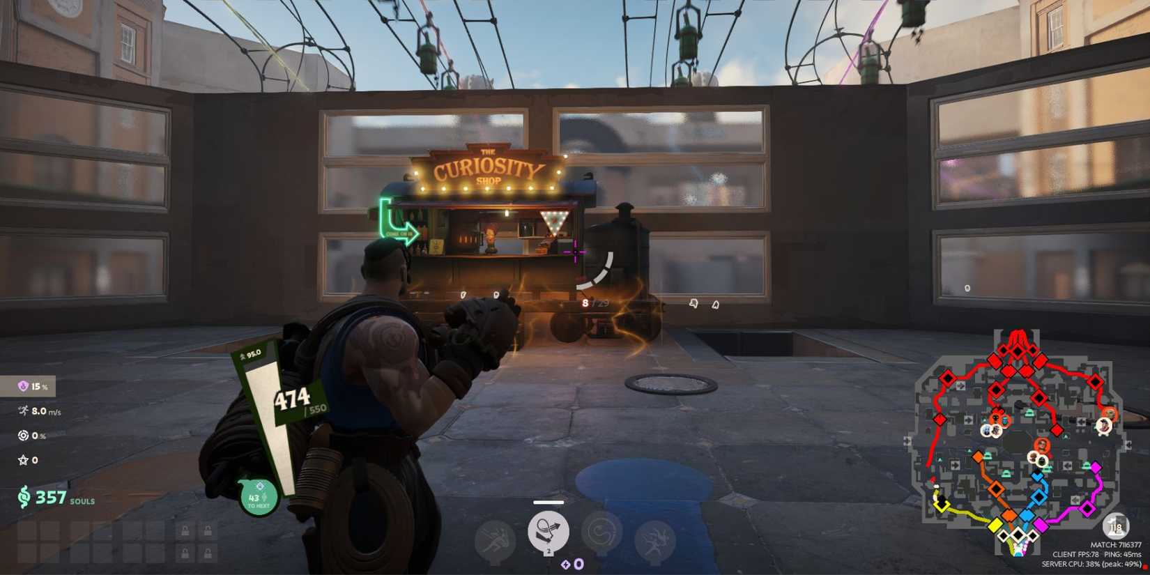 Aiming a weapon in Deadlock