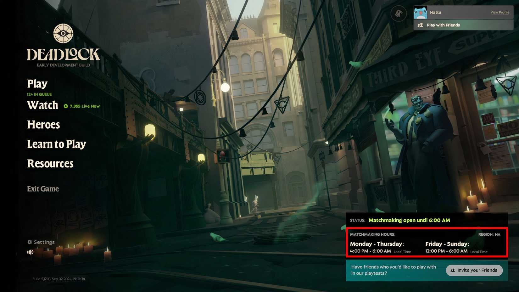 deadlock matchmaking region