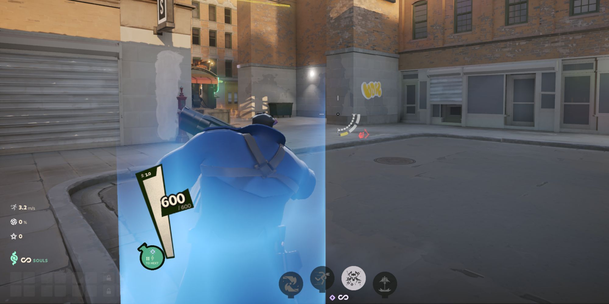 Image showing the blue shield in Deadlock.